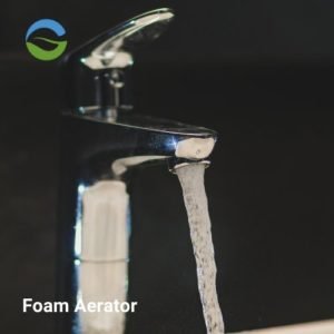 Foam flow aerator water saving